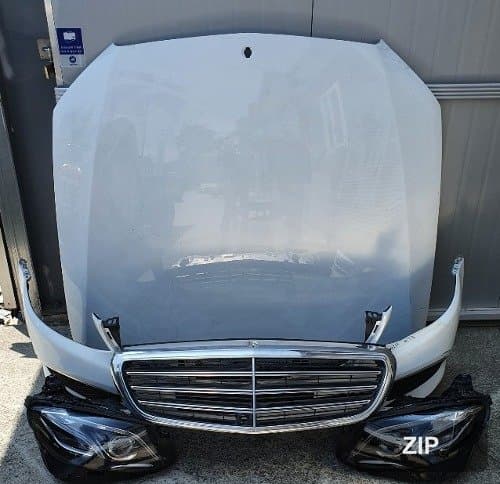 Разбор Mercedes-Benz E-Class W213 (фара, бампер, решетка радиатора, капот)