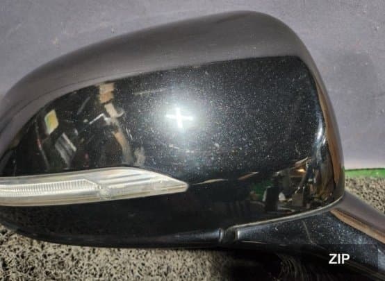 Боковое зеркало пассажирское электрическое с проводкой кругового обзора и 8-контактным разъёмом