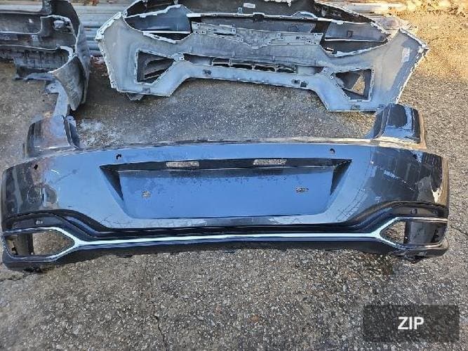 Hyundai Grandeur 2021 — задний бампер 5 (с сенсорами, 4 отверстия, хромированное молдинг, готов под ремонт)
