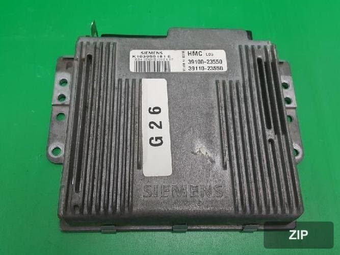 Hyundai Tiburon 2000 — блок управления двигателем ECU 39100 23550