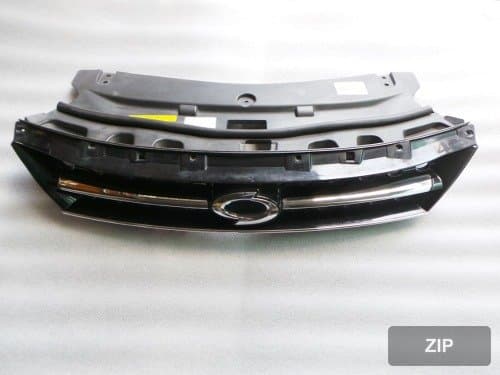 Решётка радиатора SM5 (L43) 623101912R 09-12 чёрный безель глянец средний хром молдинг