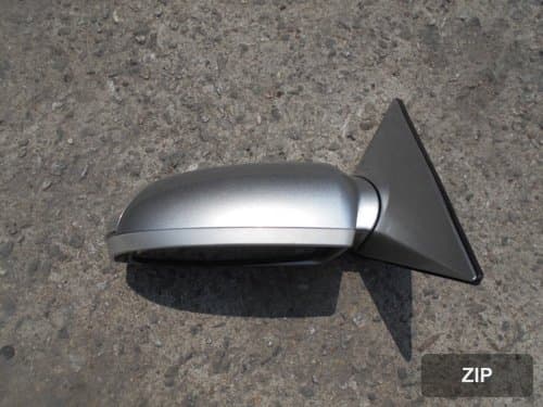 Боковое зеркало левое с электроприводом, LED, памятью, автозатемнением, 3D, серебристое (15 контактов)