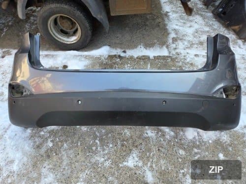 Накладка заднего бампера Tucson IX, верхняя 866112S000 + нижняя 866122S000, датчик 4 отв., класс B (потёртости)