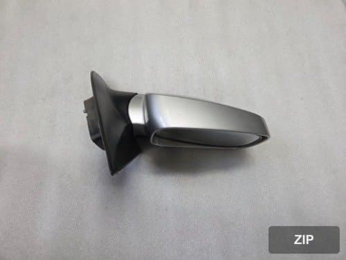 Боковое зеркало правое электрическое складное 7-контактное 3D глянец серебро