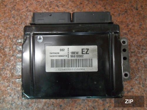 Блок управления двигателя (ECU) 96610302 EZ