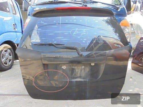 Накладка крышки багажника Rexton 2 с спойлером 06-08