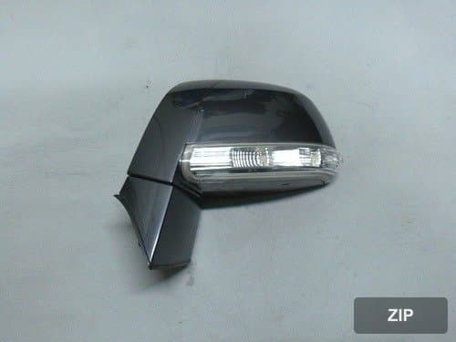 Боковое зеркало левое электросклад., 8 контактов, LED, GUE, дымчато-серое