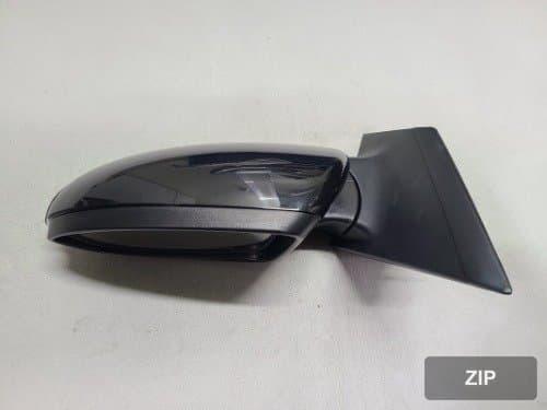 Зеркало боковое левое (водителя) электрическое складываемое LED BSD карбон чёрное 13-17