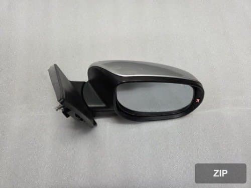 Боковое зеркало правое (7 pin) электрическое складывающееся 876201M6103D серебристое
