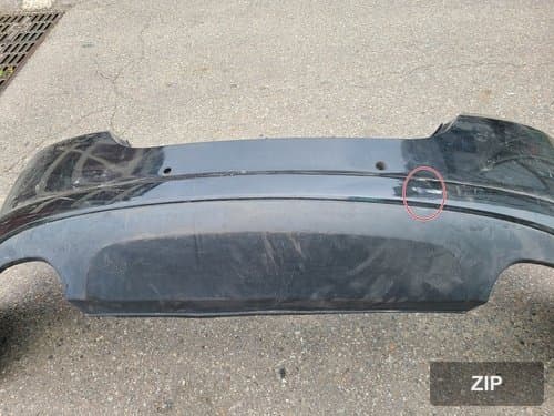 Накладка заднего бампера Jaguar XF X250 8X2317D781 с 4 отверстиями под датчики