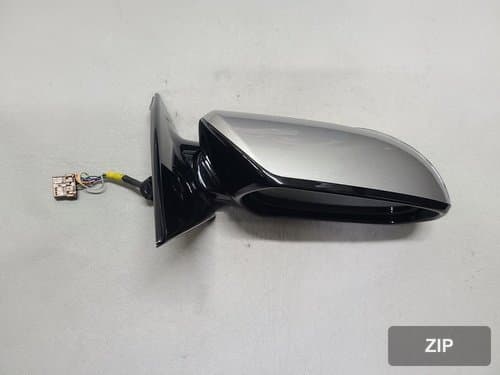 Боковое зеркало правое электрическое с подогревом и LED, KXC Ультра серебро