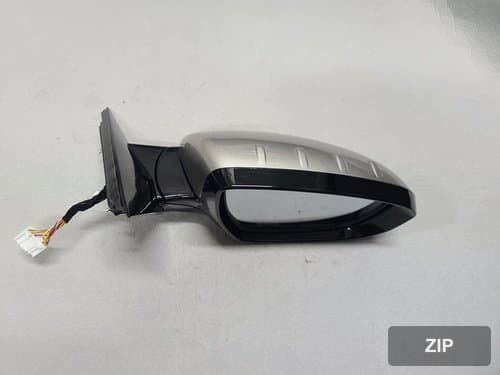 Боковое зеркало правое с электроприводом и LED фонарём, сатиновый металлик 876203R801STM