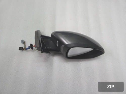 Боковое зеркало правое (17pin) электрическое складывающееся с подогревом LED, памятью IMS, лампой в зеркале, датчиком слепой зоны, серое Urban Grey