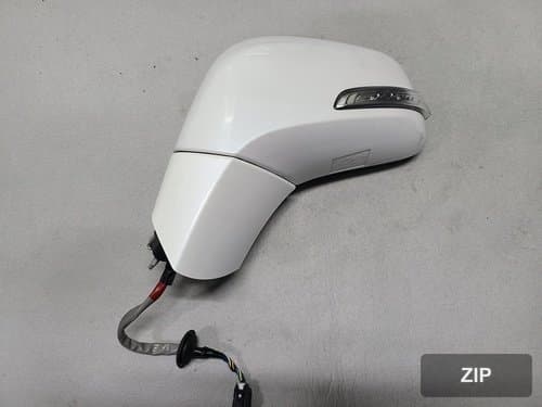 Боковое зеркало левое электрическое складывающееся с LED, белый перламутр GP5
