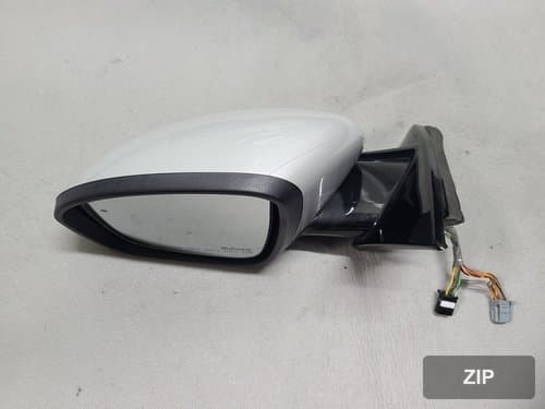 Зеркало боковое левое 17pin электрическое складное LED BSD с датчиком слепой зоны широкое QXD Cloud Pearl