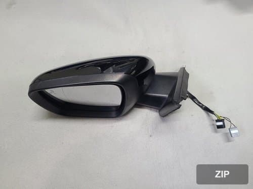 Боковое зеркало левое 11-pin электрическое складное LED BSW LDW GXA черное металлик