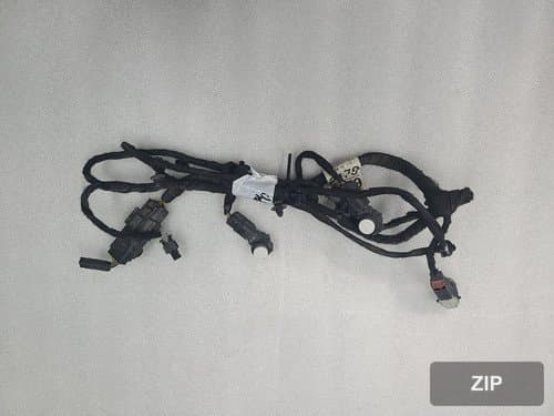 Накладка заднего бампера с проводкой P42473179 + датчики P84024112 (4 шт.)